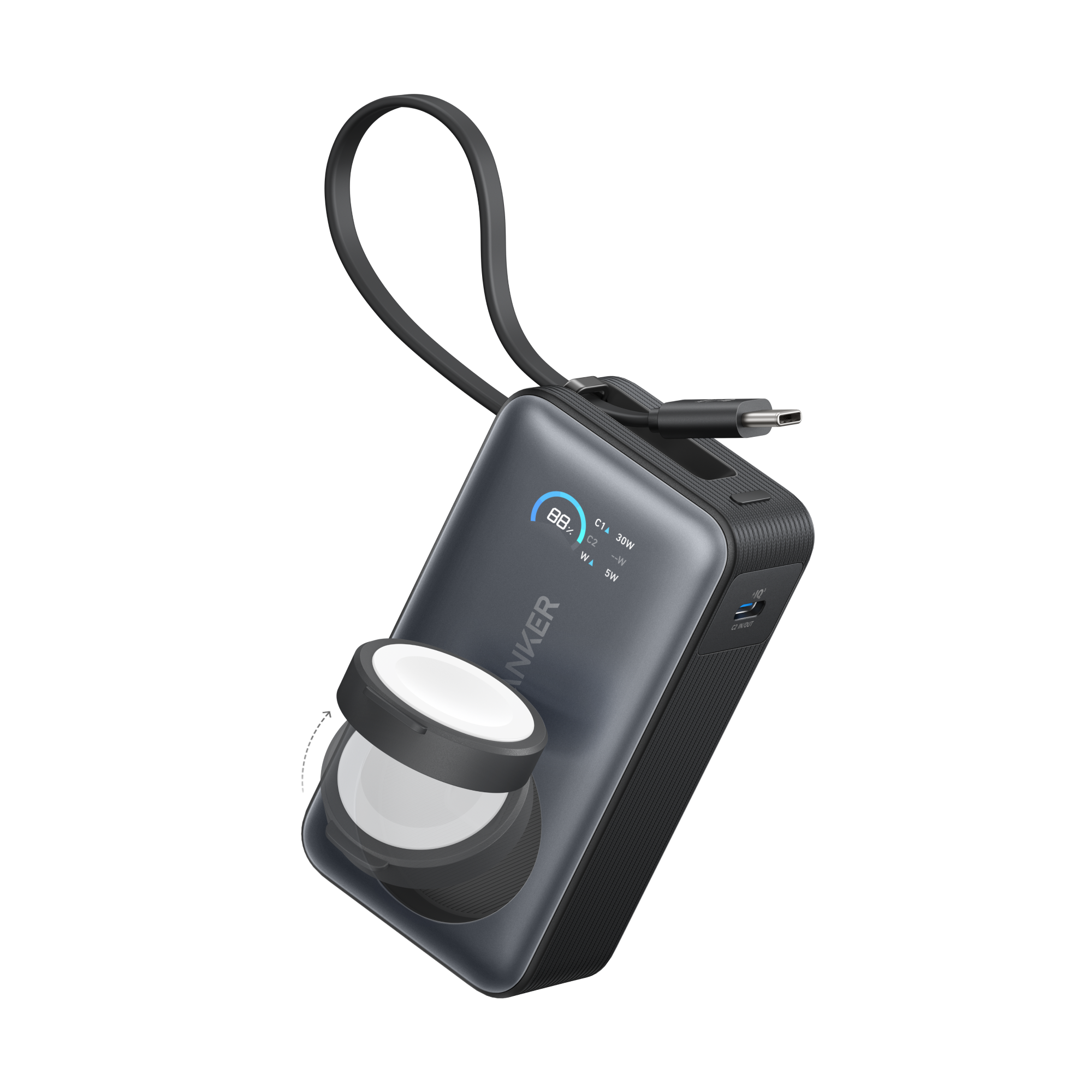 Anker MagGo Power Bank (10K, 35W, For Apple Watch) Anker MagGo Power Bank (10K, 35W, For Apple Watch)